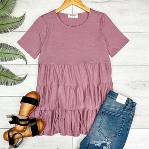 Zenana Plus Tiered Top